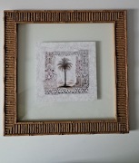 Obraz w ramie 30x30 cm – Richard A. Henson, motyw palmy