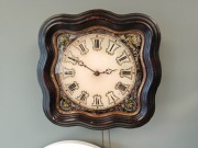 Antyczny Zegar Ścienny Bawole Oko z XIX wieku Francja 