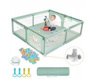 Kojec dla dziecka duży 180x200x66 cm  plac zabaw