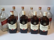 Pusta butelka butelki 1,5L czarna i przeźroczysta biała