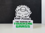 the binding of isaac touch grass meme prezent dekoracja gra steam