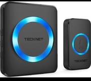 TECKNET Bezprzewodowy Dzwonek 400m IP65 z dwoma odbiornikami czarny 