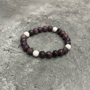 Bransoletka z kamieni - Agat i Howlit