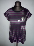 Bluzka dzianinowa w gwiazdki i paski rozmiar 44