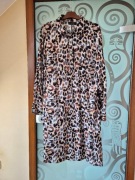 B.P.C koszulowa sukienka w panterkę midi r.44