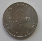 III RP, 10000 złotych 1991, 200. Rocznica Konstytucji 3. Maja, st.1