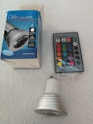 Żarówka led kolorowa z pilotem 