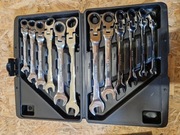 KLUCZE PŁASKIE OCZKOWE Z GRZECHOTKĄ KUTE CrV 12-EL