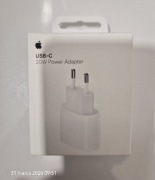 ORYGINALNA ŁADOWARKA SIECIOWA APPLE 20W PD USB C MUVV3ZM/A iPHONE 16 15 14