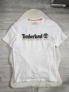 Koszulka Timberland Rozmiar M Biala Haft logo wyszywane T-Shirt Timberland