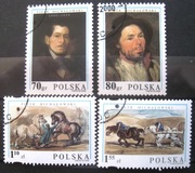 Malarstwo 3698 -3701 z 2000 roku pełna guma
