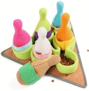 Ciekawa mata węchowa dla psa Kręgle 