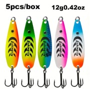 Zestaw błystek wahadłowych - 5 sztuk 6cm 12g