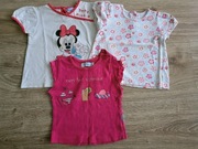 3 x Bluzka koszulka t-shirt Disney rozm. 80/86 - 12/18 m-cy
