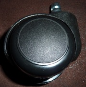 Kółka do fotela czarne komplet 5 szt. 