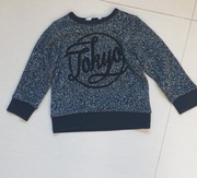 Sweterek dziecięcy czarno biały rozm. 86-92 wiek 18-24 m-cm