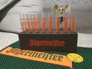JAGERMEISTER ZESTAW FIOLKI KIELISZKI + NALEWAK + FOREMKA + 4 MENZURKI