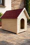 Buda dla psa drewniana