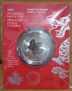 Liść klonowy 2024 1 uncja srebra first Strikes)