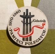 Plakietka. Solidarność Gdańsk 1970-80
