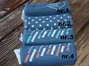 Piórnik, tuba, saszetka JEANS 4 WZORY