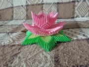 Kwiat Lotosu Origami Modułowe 3D 