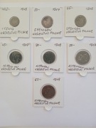 1,5,10,20 fenigów 1917-1918 Królestwo Polskie  Lot 7 szt.