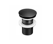 VELDMAN Korek umywalkowy klik klak czarny mat