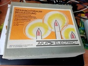 Lampki choinkowe  lata 70te żabki swieczki