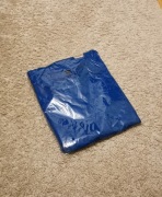 Koszulka męska niebieska klasyczna 100% bawełna Nowa T-shirt 200g (w folii)