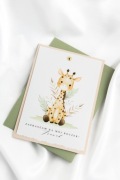 GIRAFFE | SAFARI ZAPROSZENIE NA URODZINY ROCZEK DLA CHŁOPCA I DZIEWCZYNKI