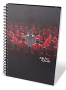 KOŁONOTES A4 NA SPIRALI SQUID GAME KRATKA