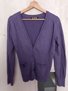 Sweterek damski zapinany na guziki kolor fioletowy rozmiar L / XL