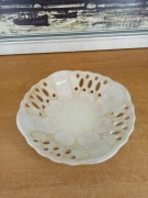 Ceramiczna misa ażurowa – dekoracyjna, styl vintage