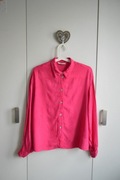 Reserved piękna wiskozowa koszula L 40 różowa magenta