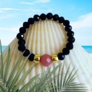 Pierścionek Turmalin i Jadeit