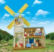 Zestaw Domek Sylvanian Families wiatrak domek dla lalek prezent dla dziecka