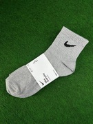 Nike Krótkie Ankle Skarpety Szare 38-42(3 pary) 