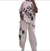 Stylowy dres beżowy XL