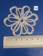 Wykrojnik kwiat rozetka scrapbooking dekoracje kartki papier ozdoby