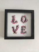 Napis LOVE w ramce:) Walentynki i nie tylko 