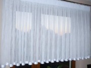 Firana z szeroką lamówką