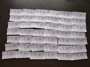 Banknoty, pieniądze od gra planszowa Fortuna z lat 80 - 100 dukatów, 42 szt