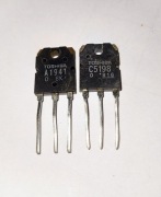 2SA1301 + 2SC3280 – para tranzystorów mocy audio – demontaż Toshiba