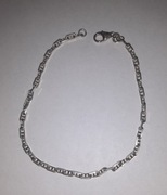 Srebrna damska bransoletka próby 925, 18cm