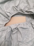 Nowe flanelowe prześcieradło 160x200 szare