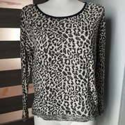 Bluzka sweter Vero Moda czarno-biały print oversize S M L XL