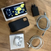 Zestaw Apple Iphone 11 128gb czarny. Airpods Pro ANC
