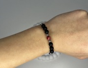 Bransoletka regulowana onyks i jaspis 