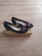 Półbuty, buty, granatowe, roz. 39, stan bdb